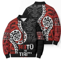Honour The Treaty New Zealand Bomber Puffer Jacket Toitu Te Tiriti Ake Ake Ake LT9 - Polynesian Pride