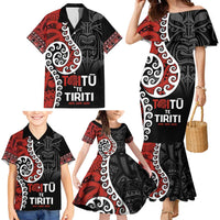 Honour The Treaty New Zealand Family Matching Mermaid Dress and Hawaiian Shirt Toitu Te Tiriti Ake!Ake!Ake! LT9 - Polynesian Pride