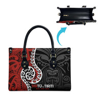 Honour The Treaty New Zealand Leather Bag Toitu Te Tiriti Ake Ake Ake LT9 - Polynesian Pride
