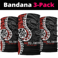 Honour The Treaty New Zealand Neck Gaiter Toitu Te Tiriti Ake Ake Ake LT9 package One Size: 25*50cm Red - Polynesian Pride
