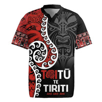 Honour The Treaty New Zealand Rugby Jersey Toitu Te Tiriti Ake!Ake!Ake! LT9 Black - Polynesian Pride