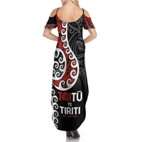 Honour The Treaty New Zealand Summer Maxi Dress Toitu Te Tiriti Ake!Ake!Ake!