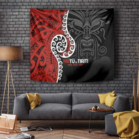 Honour The Treaty New Zealand Tapestry Toitu Te Tiriti Ake!Ake!Ake! LT9 Black - Polynesian Pride