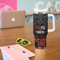 Honour The Treaty New Zealand Tumbler With Handle Toitu Te Tiriti Ake!Ake!Ake! LT9 - Polynesian Pride