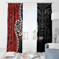 Honour The Treaty New Zealand Window Curtain Toitu Te Tiriti Ake!Ake!Ake! LT9 - Polynesian Pride