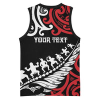 Honour The Treaty New Zealand Personalised Basketball Jersey Toitu Te Tiriti Half Fern Haka Dance LT9 - Polynesian Pride
