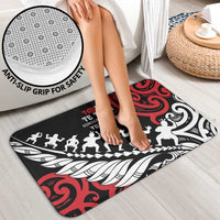 Honour The Treaty New Zealand Personalised Bathroom Set Toitu Te Tiriti Half Fern Haka Dance LT9 - Polynesian Pride