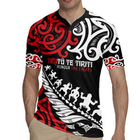 Honour The Treaty New Zealand Personalised Rugby Jersey Toitu Te Tiriti Half Fern with Haka dance LT9 - Polynesian Pride