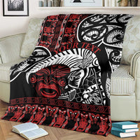 Honour The Treaty New Zealand Personalised Blanket Toitu Te Tiriti Indigenous Maori Face LT9 - Polynesian Pride