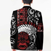 Honour The Treaty New Zealand Personalised Blazer Toitu Te Tiriti Indigenous Maori Face LT9 - Polynesian Pride