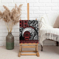 Honour The Treaty New Zealand Personalised Canvas Wall Art Toitu Te Tiriti Indigenous Maori Face LT9 - Polynesian Pride