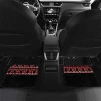Honour The Treaty New Zealand Personalised Car Mats Toitu Te Tiriti Indigenous Maori Face LT9 Set 2pcs - Back Black - Polynesian Pride