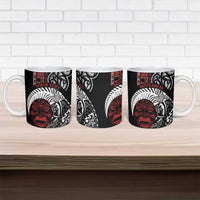 Honour The Treaty New Zealand Personalised Ceramic Mug Toitu Te Tiriti Indigenous Maori Face LT9 - Polynesian Pride