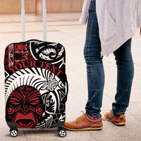 Honour The Treaty New Zealand Personalised Luggage Cover Toitu Te Tiriti Indigenous Maori Face