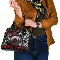 Honour The Treaty New Zealand Personalised Shoulder Handbag Toitu Te Tiriti Indigenous Maori Face LT9 - Polynesian Pride