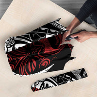 Honour The Treaty New Zealand Personalised Umbrella Toitu Te Tiriti Indigenous Maori Face LT9 - Polynesian Pride