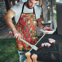Mele Kalikimaka Pakalana Pikake Lei Apron Hawaiian Rodeo Paniolo Omaomao Palaka LT9 - Polynesian Pride