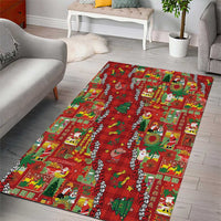 Mele Kalikimaka Pakalana Pikake Lei Area Rug Hawaiian Rodeo Paniolo Omaomao Palaka LT9 - Polynesian Pride