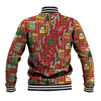 Mele Kalikimaka Pakalana Pikake Lei Baseball Jacket Hawaiian Rodeo Paniolo Omaomao Palaka LT9 - Polynesian Pride