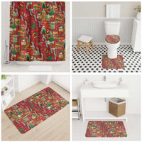 Mele Kalikimaka Pakalana Pikake Lei Bathroom Set Hawaiian Rodeo Paniolo Omaomao Palaka LT9 - Polynesian Pride