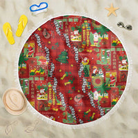 Mele Kalikimaka Pakalana Pikake Lei Beach Blanket Hawaiian Rodeo Paniolo Omaomao Palaka LT9 One Size 150cm Green - Polynesian Pride