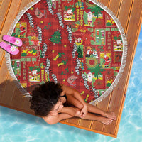 Mele Kalikimaka Pakalana Pikake Lei Beach Blanket Hawaiian Rodeo Paniolo Omaomao Palaka LT9 - Polynesian Pride