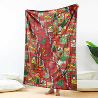 Mele Kalikimaka Pakalana Pikake Lei Blanket Hawaiian Rodeo Paniolo Omaomao Palaka LT9 - Polynesian Pride