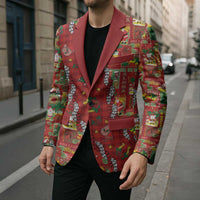 Mele Kalikimaka Pakalana Pikake Lei Blazer Hawaiian Rodeo Paniolo Omaomao Palaka LT9 - Polynesian Pride