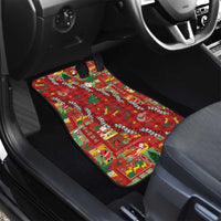 Mele Kalikimaka Pakalana Pikake Lei Car Mats Hawaiian Rodeo Paniolo Omaomao Palaka LT9 - Polynesian Pride