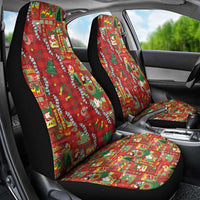 Mele Kalikimaka Pakalana Pikake Lei Car Seat Cover Hawaiian Rodeo Paniolo Omaomao Palaka LT9 - Polynesian Pride