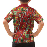 Mele Kalikimaka Pakalana Pikake Lei Family Matching Long Sleeve Bodycon Dress and Hawaiian Shirt Hawaiian Rodeo Paniolo Omaomao Palaka LT9 - Polynesian Pride