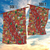 Mele Kalikimaka Pakalana Pikake Lei Garden Flag Hawaiian Rodeo Paniolo Omaomao Palaka LT9 - Polynesian Pride