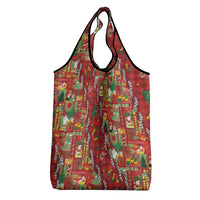 Mele Kalikimaka Pakalana Pikake Lei Grocery Bag Hawaiian Rodeo Paniolo Omaomao Palaka LT9 - Polynesian Pride