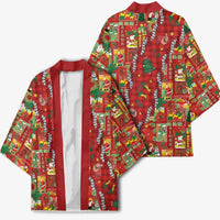 Mele Kalikimaka Pakalana Pikake Lei Kimono Hawaiian Rodeo Paniolo Omaomao Palaka LT9 - Polynesian Pride