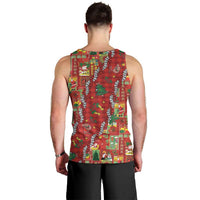 Mele Kalikimaka Pakalana Pikake Lei Men Tank Top Hawaiian Rodeo Paniolo Omaomao Palaka LT9 - Polynesian Pride