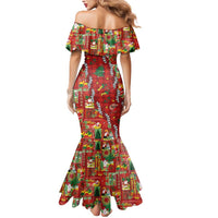 Mele Kalikimaka Pakalana Pikake Lei Mermaid Dress Hawaiian Rodeo Paniolo Omaomao Palaka LT9 - Polynesian Pride