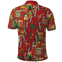 Mele Kalikimaka Pakalana Pikake Lei Polo Shirt Hawaiian Rodeo Paniolo Omaomao Palaka LT9 - Polynesian Pride