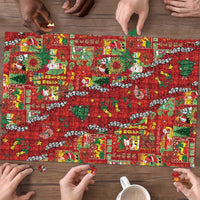 Mele Kalikimaka Pakalana Pikake Lei Puzzle Hawaiian Rodeo Paniolo Omaomao Palaka LT9 - Polynesian Pride