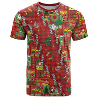 Mele Kalikimaka Pakalana Pikake Lei T Shirt Hawaiian Rodeo Paniolo Omaomao Palaka LT9 Green - Polynesian Pride