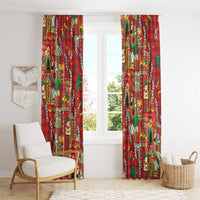 Mele Kalikimaka Pakalana Pikake Lei Window Curtain Hawaiian Rodeo Paniolo Omaomao Palaka LT9 - Polynesian Pride