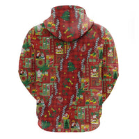 Mele Kalikimaka Pakalana Pikake Lei Zip Hoodie Hawaiian Rodeo Paniolo Omaomao Palaka LT9 - Polynesian Pride