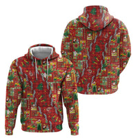 Mele Kalikimaka Pakalana Pikake Lei Zip Hoodie Hawaiian Rodeo Paniolo Omaomao Palaka LT9 - Polynesian Pride