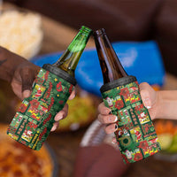Mele Kalikimaka Pakalana Pikake Lei 4 in 1 Can Cooler Tumbler Hawaiian Rodeo Paniolo Ulaula Palaka LT9 - Polynesian Pride
