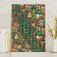 Mele Kalikimaka Pakalana Pikake Lei Canvas Wall Art Hawaiian Rodeo Paniolo Ulaula Palaka LT9 Without Frame Red - Polynesian Pride