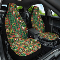 Mele Kalikimaka Pakalana Pikake Lei Car Seat Cover Hawaiian Rodeo Paniolo Ulaula Palaka LT9 One Size Red - Polynesian Pride
