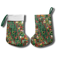 Mele Kalikimaka Pakalana Pikake Lei Christmas Stocking Hawaiian Rodeo Paniolo Ulaula Palaka LT9 - Polynesian Pride