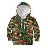 Mele Kalikimaka Pakalana Pikake Lei Kid Hoodie Hawaiian Rodeo Paniolo Ulaula Palaka LT9 Hoodie Red - Polynesian Pride