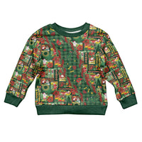 Mele Kalikimaka Pakalana Pikake Lei Kid Ugly Christmas Sweater Hawaiian Rodeo Paniolo Ulaula Palaka LT9 Kid Red - Polynesian Pride