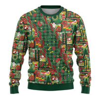 Mele Kalikimaka Pakalana Pikake Lei Ugly Christmas Sweater Hawaiian Rodeo Paniolo Ulaula Palaka LT9 - Polynesian Pride