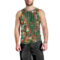 Mele Kalikimaka Pakalana Pikake Lei Men Tank Top Hawaiian Rodeo Paniolo Ulaula Palaka LT9 - Polynesian Pride